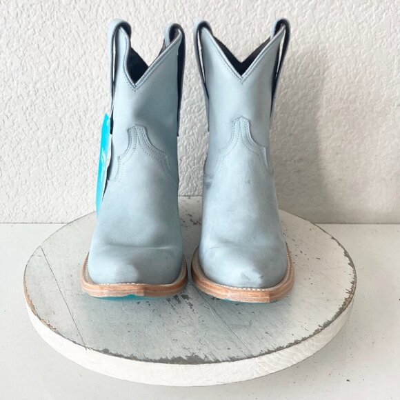Lane EMMA JANE Womens Cowboy Bootie 6.5 Western Blue Cowgirl Short Ankle Boots - Picture 5 of 11